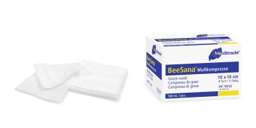 BeeSana® sterile Mullkompressen, 12-fach